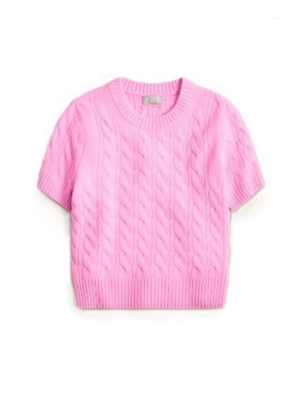 J. Crew Bright Pink Cashmere Sweater